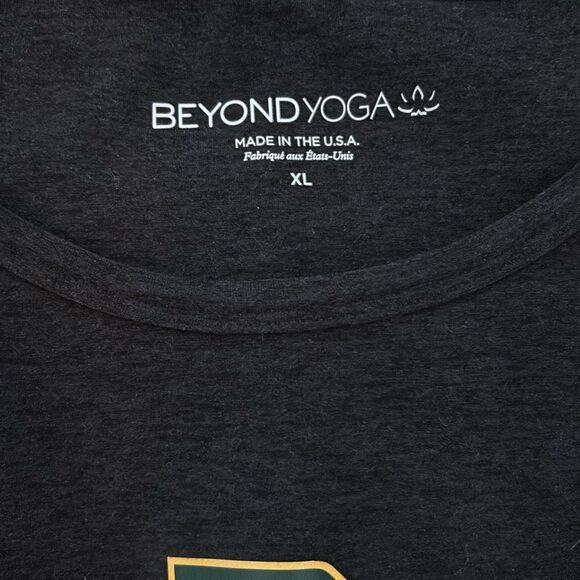 Baylor University Beyond Yoga Black Women's Crop Top XL - Picture 2 of 3